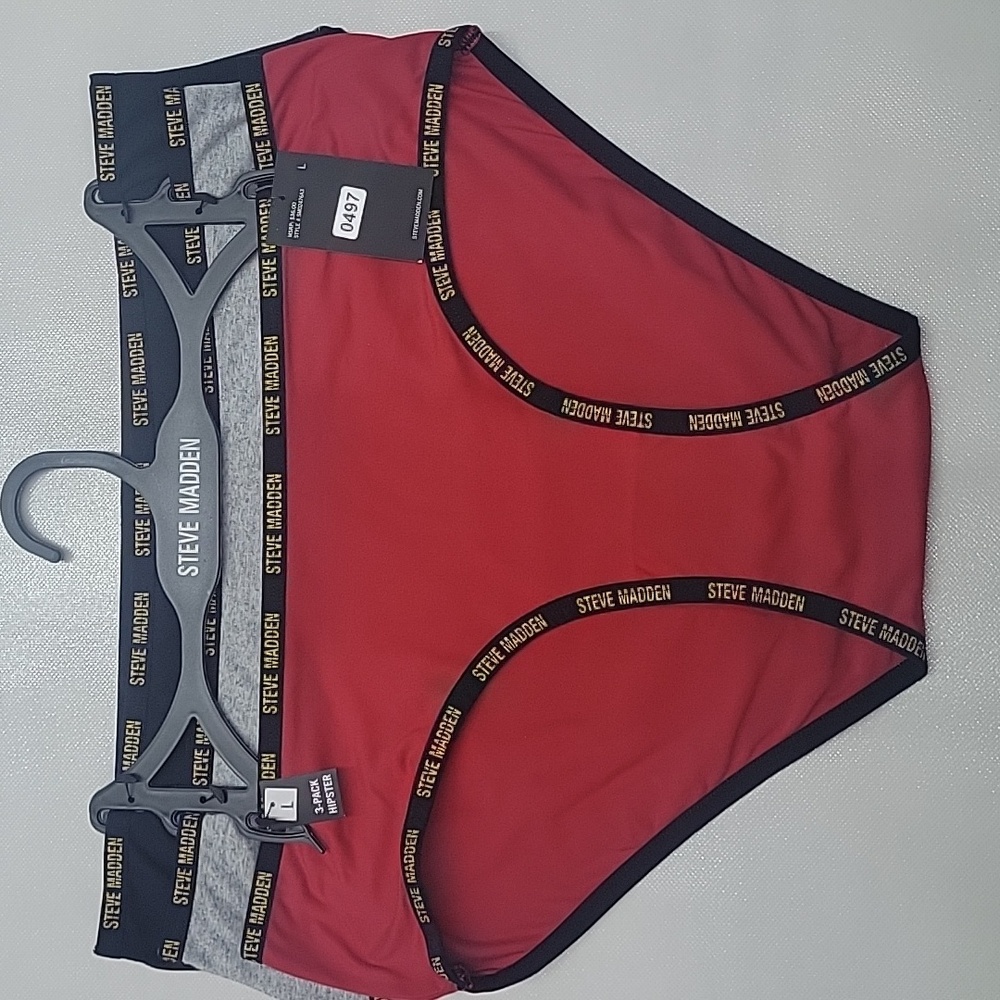 Steve Madden Red and Gray Bottoms